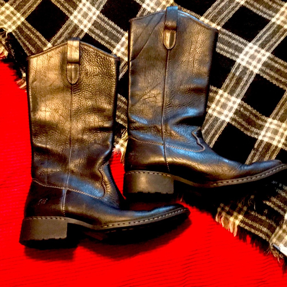 Born Black Leather Boots